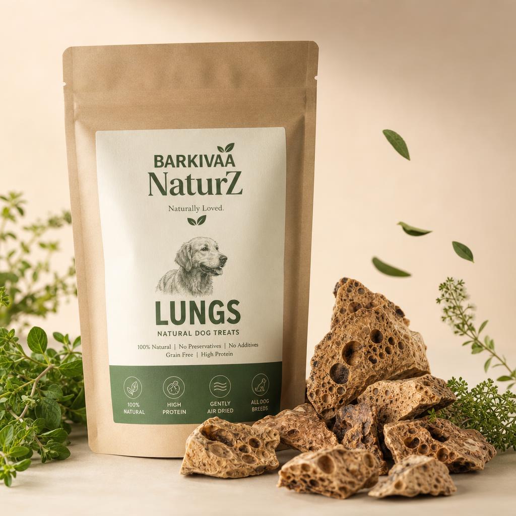 Barkivaa NaturZ Lungs pouch with airy dried lung pieces