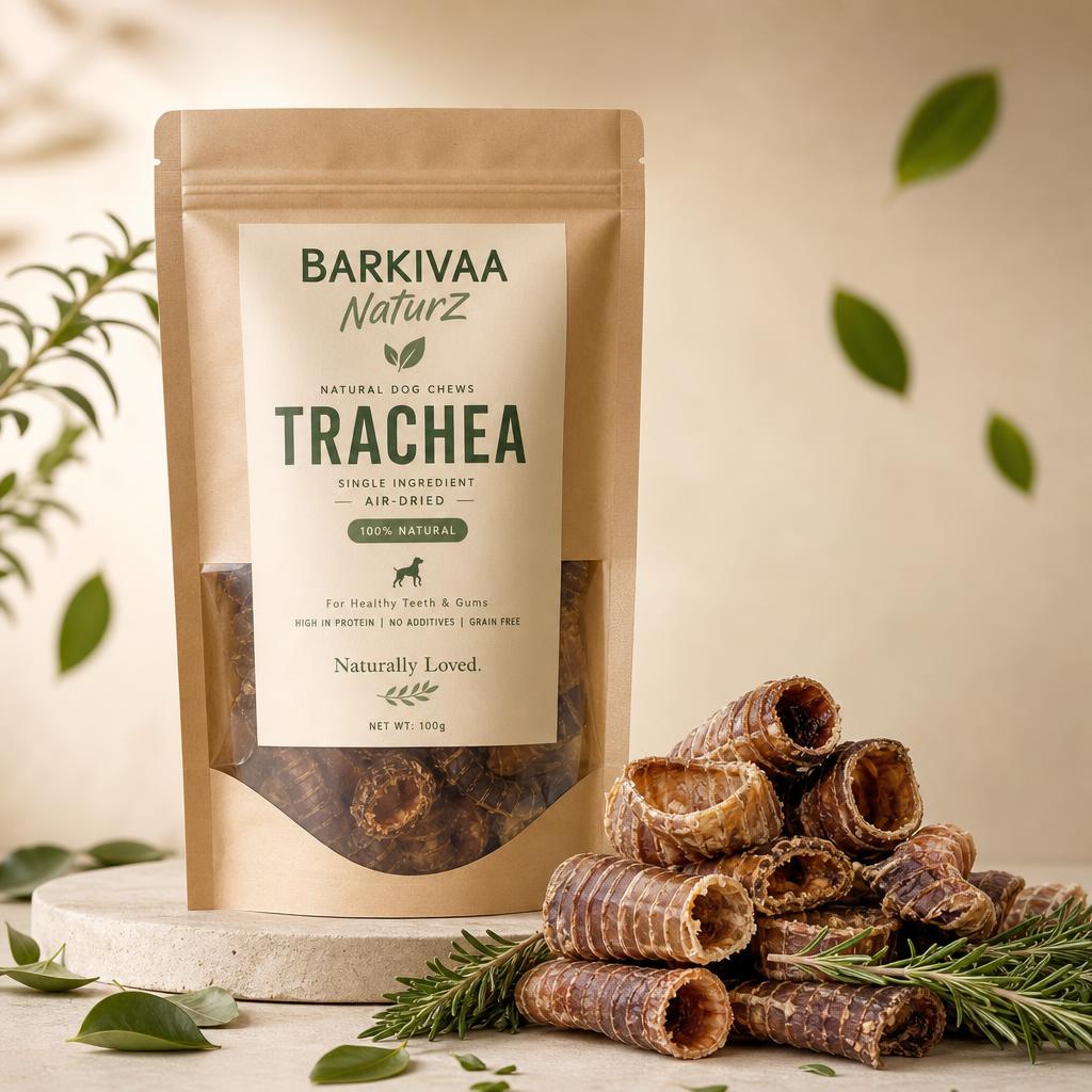 Barkivaa NaturZ Trachea pouch with stacked dried trachea rings